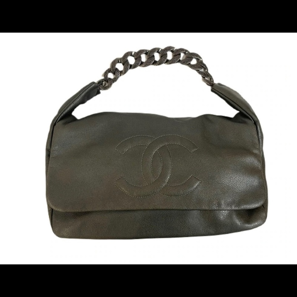 Chanel grey handbag